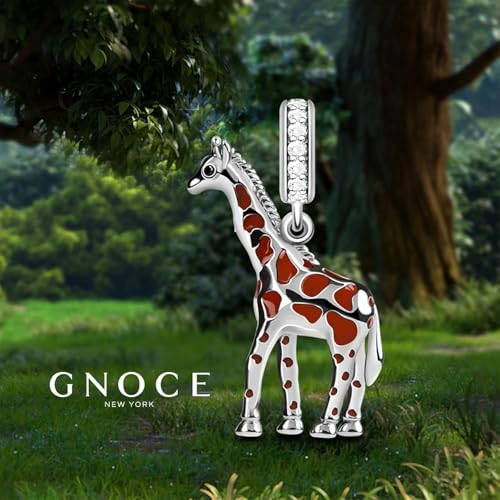 Image of GNOCE Cute Animal Collection Charms 925 Sterling Silver Pendant Dangle Bead Charm Fit for Bracelets and Necklaces, Hand-Finished Keepsake Jewelry Gift for Women, Girls, Mother, BBF