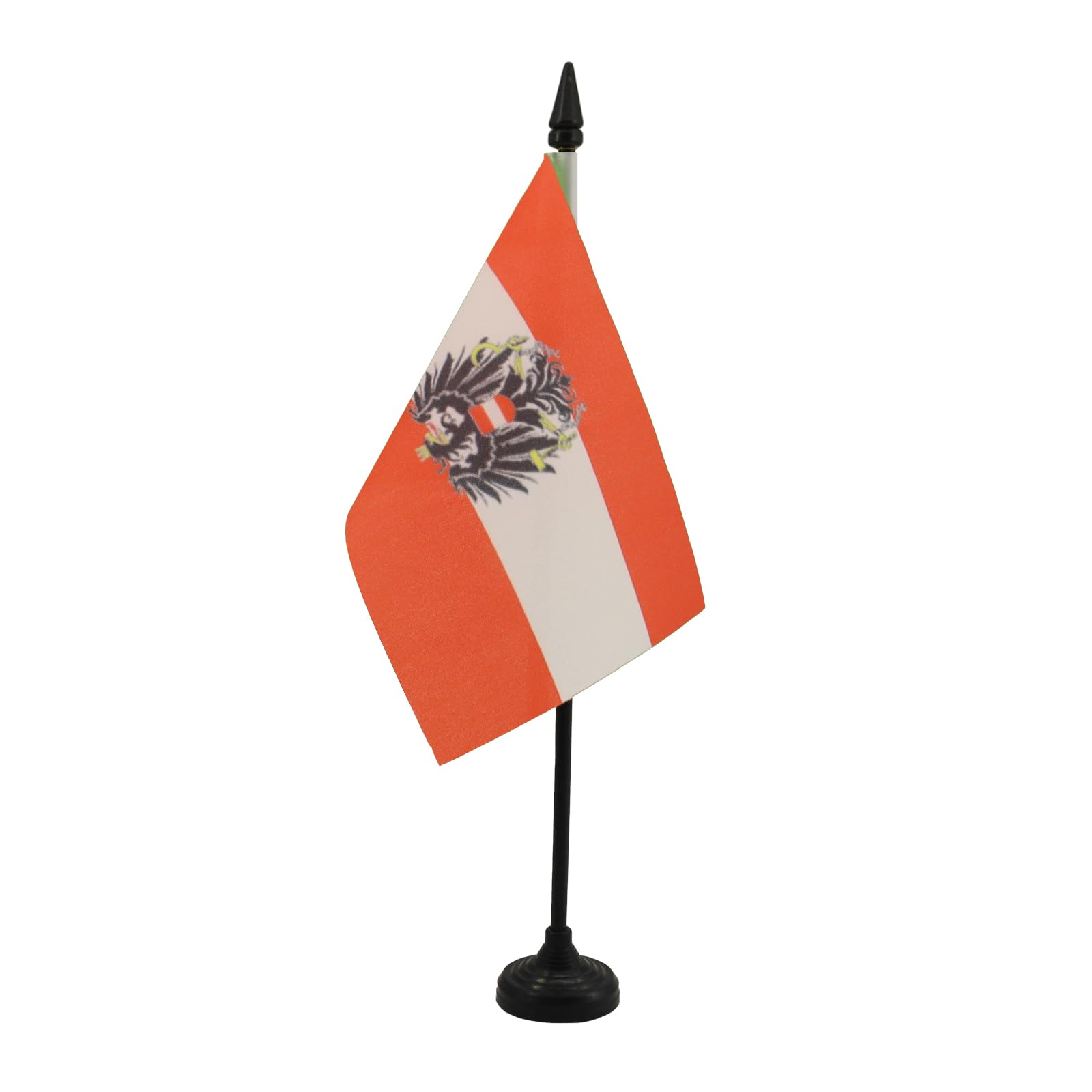 AZ FLAG Austria with eagle Table Flag 4x6 in 100D Polyester Plastic Base