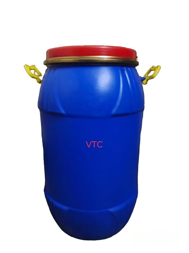 VTC H Plastic Water Storage Container Drum(100 Liters, Blue, HDPE) with