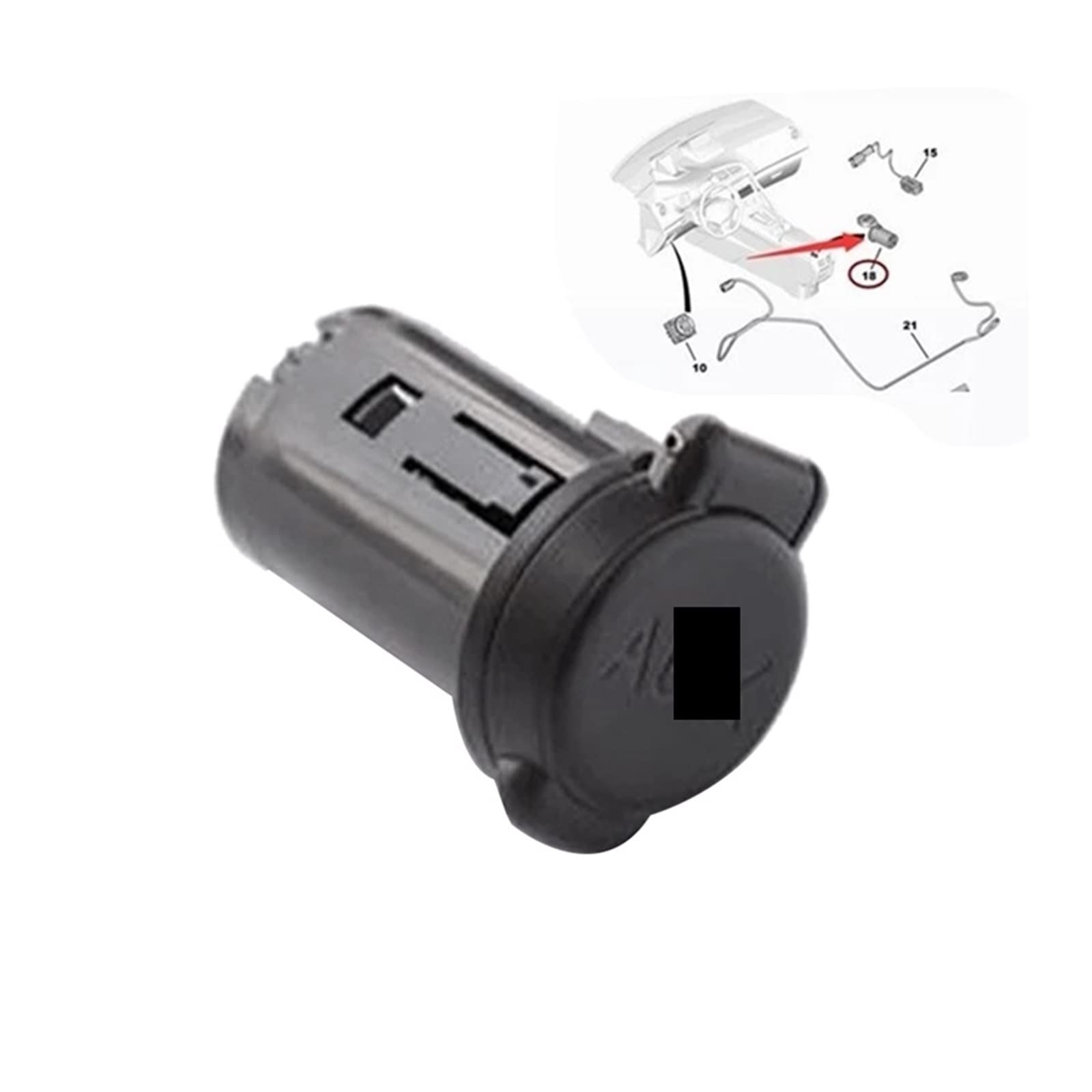 Adaptateur USB AUX Pour Peugeot/Citroën - Réf. 96647952XT, 96671143XT - Port USB De Recharge Voiture - 12