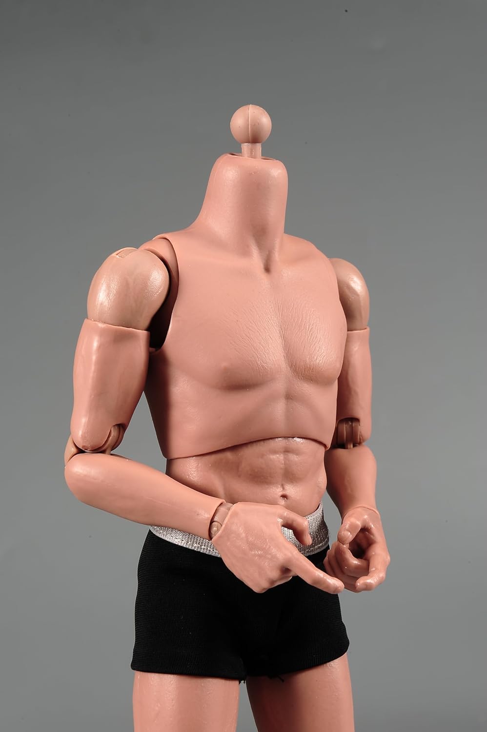 AMITD Cuerpo de figura de acción masculina de 1/6 pulgadas, hombros estrechos, articulaciones superflexibles, muy poseable (modelo AT011) para colección