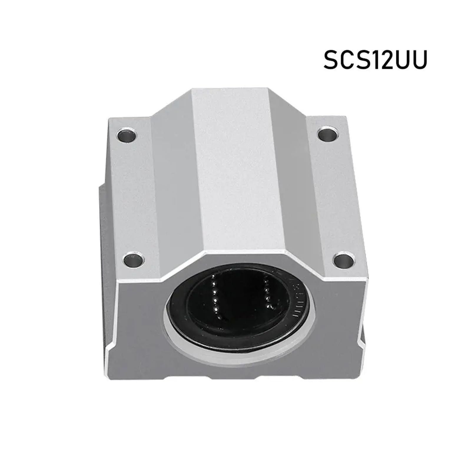 SCS8UU SCS10UU SCS12UU - Roulement à billes linéaire - SCS16UU SCS20UU - Bloc de bague de routeur CNC - Arbre de rail de guilde en aluminium léger (SCS12UU)
