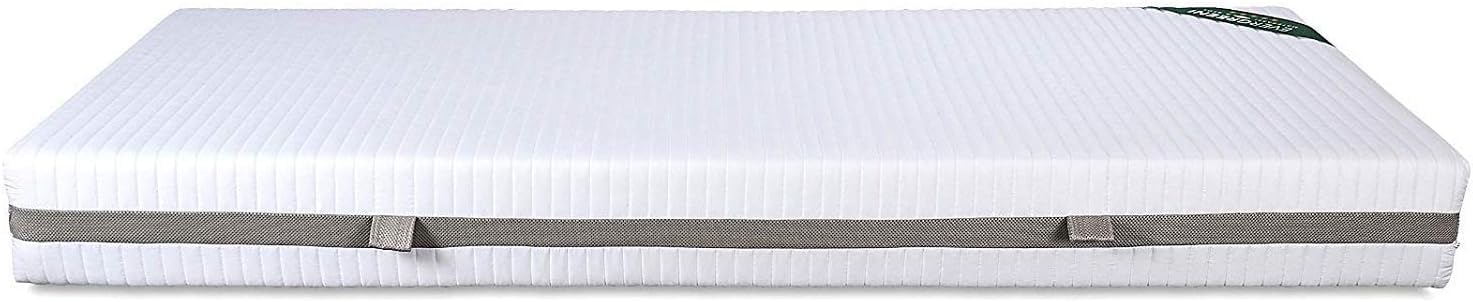 Evergreenweb - Materasso una Piazza e Mezza 120x190 Alto 18 cm + Cuscino Memory Foam GRATIS, Lastra in Waterfoam Ortopedico Rivestimento SFODERABILE Effetto Massaggiante per tutti Reti e Letti, SLEEPY