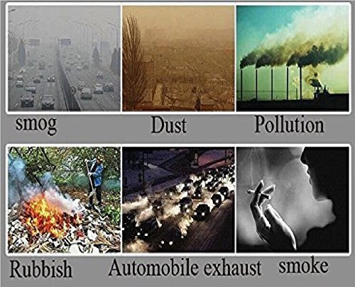 Image of VRITRAZ Print Reusable Washable PM 2.5 Anti Pollution Activated Carbon Dust Face Mask with Breathing Valve