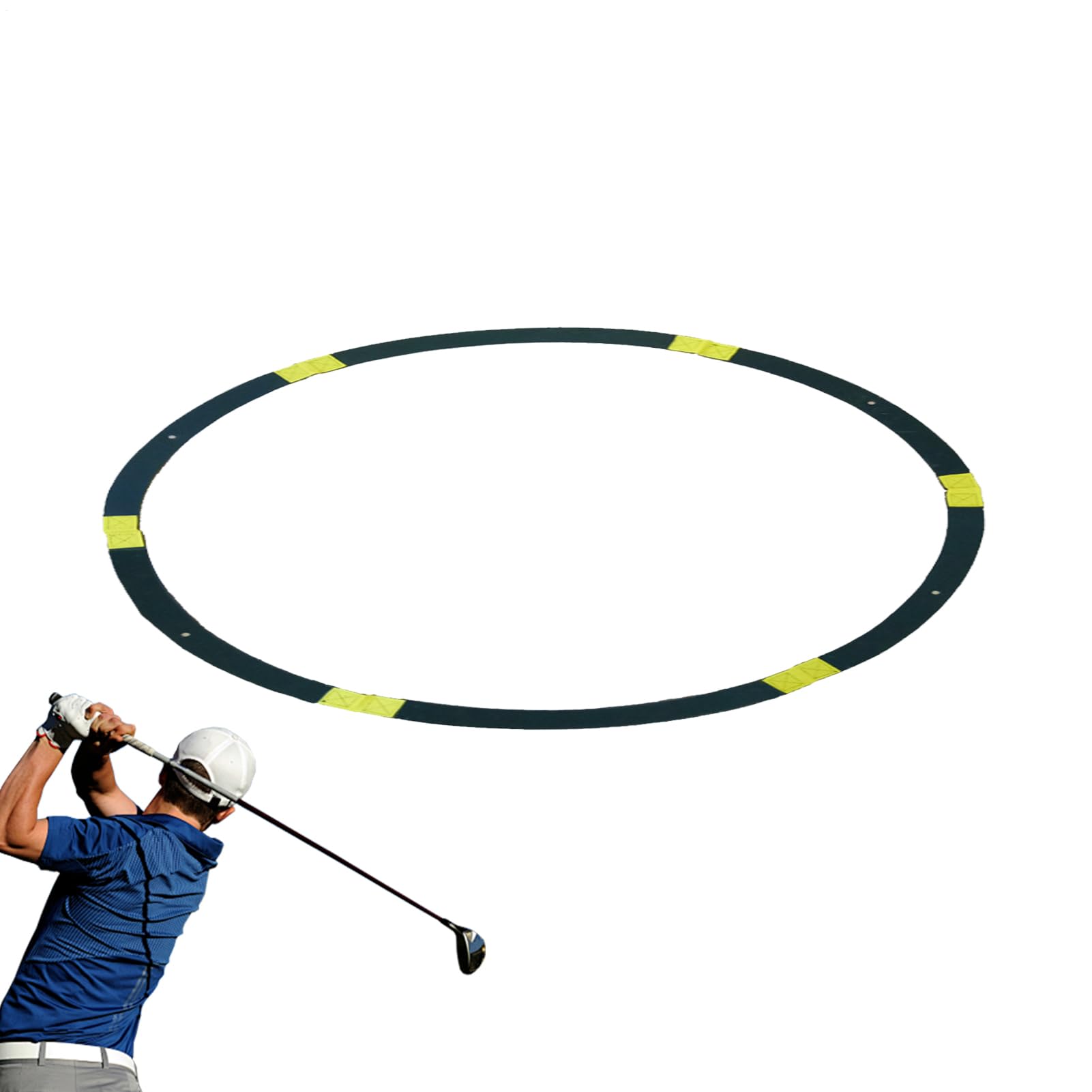 Cible de cercles de pratique de golf - anneaux de pratique de golf, vert que SIDA pour mettre l'entraîneur | Équipement de formation portatif léger, outil d'amélioration de prec