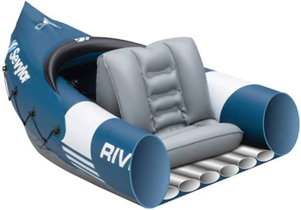 Image showing the interior of the Sevylor Riviera kayak with an inflatable seat