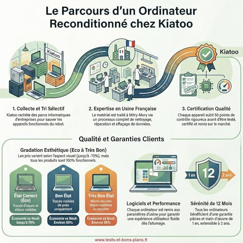 Les ordinateurs reconditionn&eacute;s en France par Kiatoo