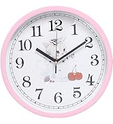 掛け時計 猫 子猫 おしゃれ 可愛い インテリア スイープ式 ピンク 白 黒 3色 連続秒針 高級 時計 壁掛け リビング かわいい 静音 かけ時計 頑丈 キャットクロック アナログ 小型 小さ...