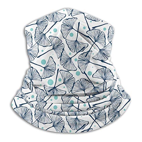 XXUU Gingko Biloba Bandana para Rave Dust Wind Uv Sun, polaina para el cuello Sombreros Motocicleta deportiva para mujeres Hombres Bufanda facial Negro