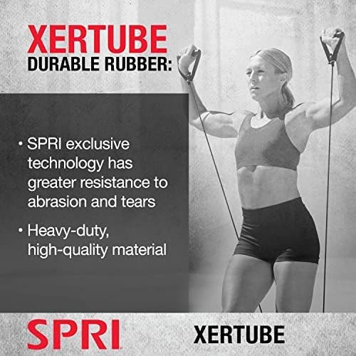 SPRI Xertube Resistance Bands with Handles – All Exercise Cords Sold Separately with Home Gym Workout Fitness Door Anchor Attachment Option Light With Door Attachment image 3 of 5 B0000AJ04V