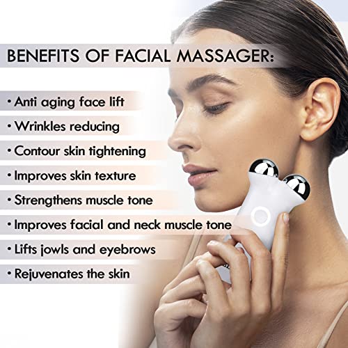 Sofida Anti Aging Microcurrent Face Lift Device - Wrinkle Reducing - Contour Skin Tightenin Facial Massager - Handheld Skin Care Face Toning At Home Therapy Machine #TOP2