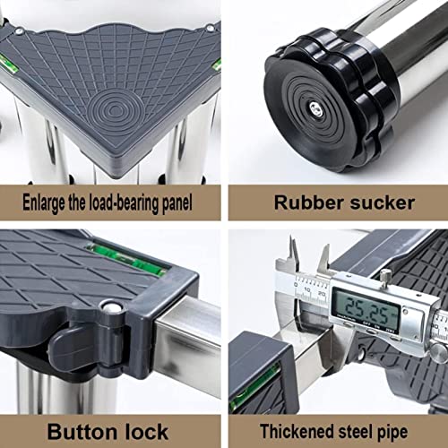 Adjustable Underbase for Washing Machine Dryer & Refrigerator - 7.9" Height Vibration-Damping Mat Universal Fit C-4 Legs - Perfect for Home Appliances - Image 3