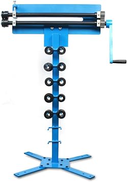 Manual Bead Roller W/Cutting Capacity, 1.2mm Sheet Metal Bead Bending Roller with 6 Dies Kit, Professional Sheet Metal Bead Roller Machine Fits 1070mm Sheet Metal
