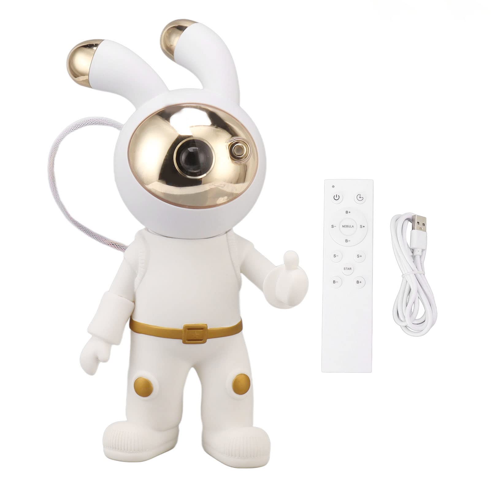 Proyector De Luz Nocturna para Niños, Proyector Estrellado De Astronauta, Estilo Espacial, Control Remoto De Alimentación USB, Lámpara De Proyección Astral Ajustable para Dormitorio