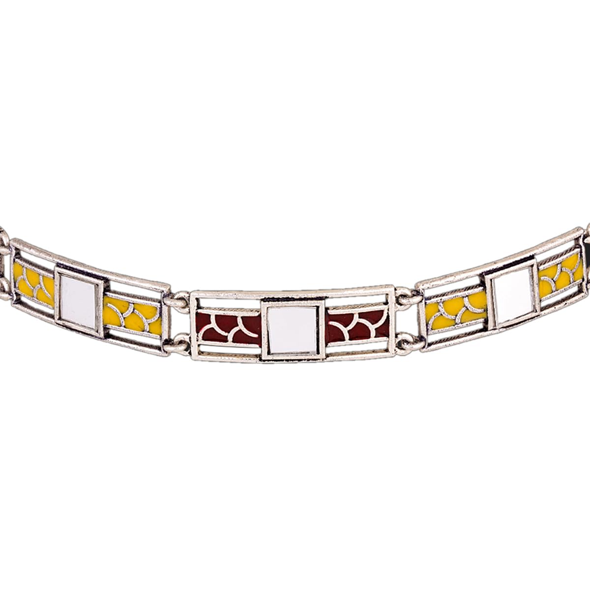 VOYLLARabaari Enameled Statement Necklace