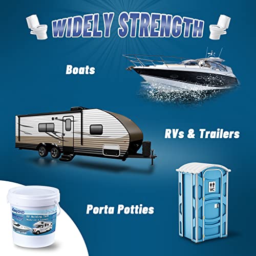 Image of Eazy2hD RV Toilet Treatment Holding Tank Deodorizer for RV Black Tank Chemicals Breaking Down for Camper Portable Porta Potty (50 pack), Fresh