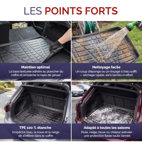 SCOUTT Tapis De Coffre sur Mesure pour Land Rover Freelander 1 1997-2006 5P. Berlina, Noir, Antidérapant, Bord Haut, Toutes Saisons – vue 3