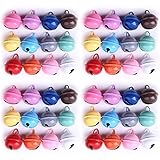 campanas de colores para niños Amplia aplicación: las campanas se pueden utilizar como Navidad, fiestas de cumpleaños, decoración del hogar, decoraciones de vacaciones, manualidades, guirnaldas, pulseras, llaveros y otras decoraciones diarias, adecuado para bodas, fiestas y otras ocasiones.