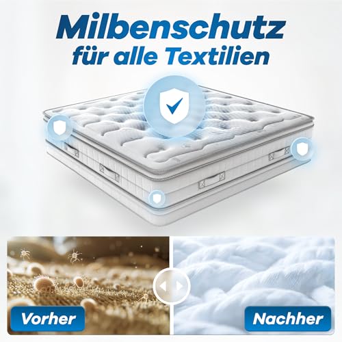 Gerobug Protect Milbenspray für Matratzen 1000 ml - Hausstaubmilben-Spray - Milbenschutz - Milbenabwehr - Mittel gegen Milben - Anti Milben-Spray für Matratzen, Polster - Effektive Milbenabwehr