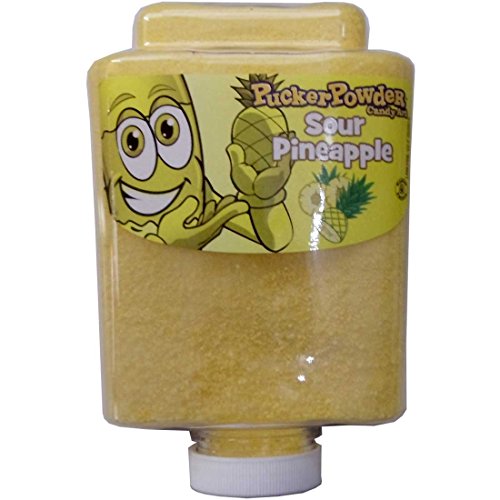 Sour Pineapple Pucker Powder Candy Art Bottle - 9 oz