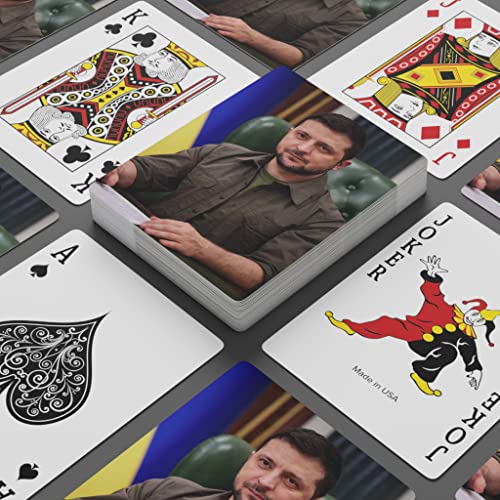 Naipes de Póker con Volodymyr Zelensky, 54 cartas miniatura 2