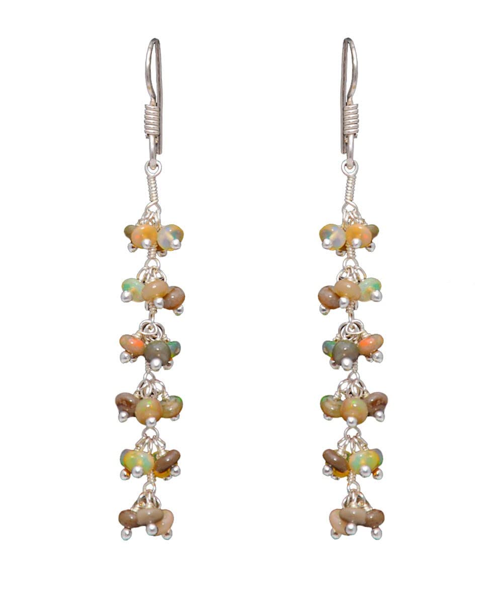 Gehna Jaipur Opal Gemstone Bead Earrings In .925 Sterling Silver ES-1672 (Multicolor) (B09Y31Y73N) Amazon Price History, Amazon Price Tracker