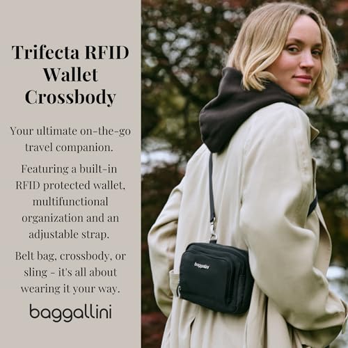 Image of Baggallini Triple Zip with Front Wallet /Trifecta RFID Wallet Crossbody