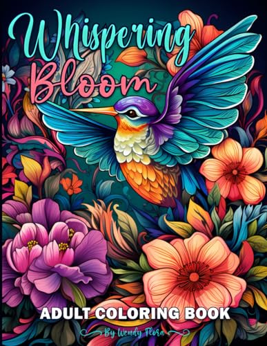 Whispering Bloom Adult Coloring book: Features Beautiful and Floral Illustrations for Stress Relief and Relaxation. Unique Designs. Great Gifts for Adults, Teens, and Seniors. image 2