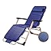 WREEE Sedia da Giardino reclinabile in casa e Cucina Lettino Pieghevole con Cuscini Sedia a Sdraio da Giardino a gravità Zero Sedia da Spiaggia Pieghevole (Colore : Blu)