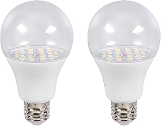 2 PCS LED Grow Light Bulbs Full Spectrum LED Grow Light Bulb for Indoor Plants Seedlings Flowers Greenhouse E27, White
