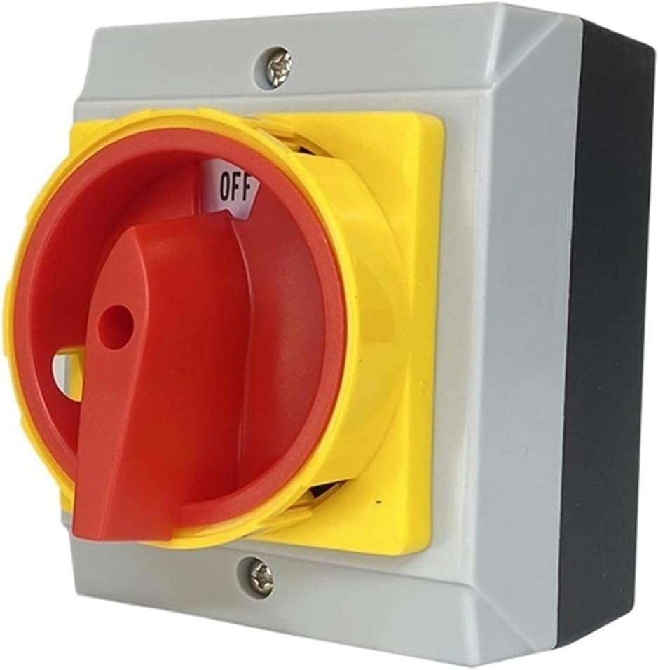 Isolator Switch Locking Fixed Padlock Rotary with Waterproof Enclosure 32A 690V 3Phases 2 Positions On-Off YMD11-32D 3P