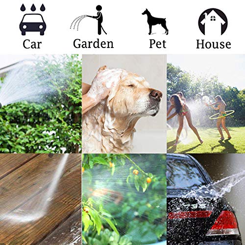 Garden Hose Nozzle｜ Aluminum Alloy 10 Sprayers Patterns Water Hose Spray Nozzle｜Suitable For Watering Equipment, Cleaning, Car Washing And Showering Pets. #TOP4