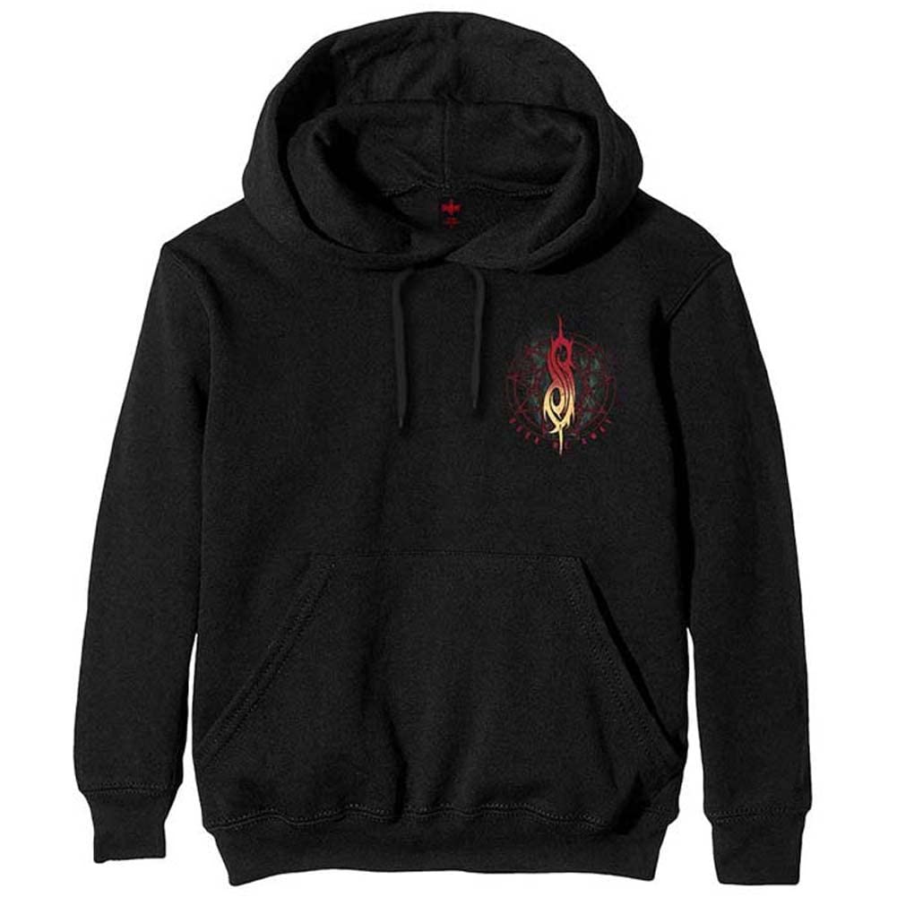 Slipknot Men's Black Burn Me Away Pullover Hoodie (Back Print) Official Merchandise (Large)