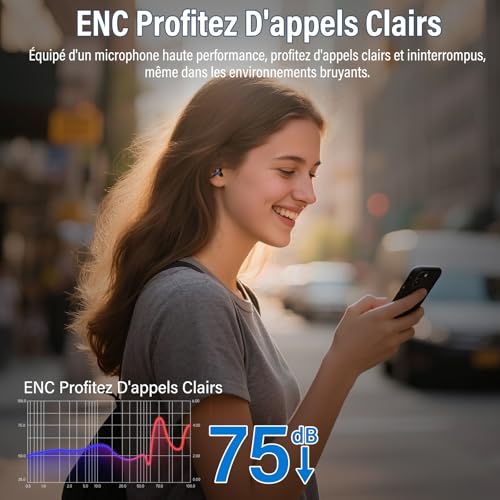 Écouteurs Bluetooth sans fil léger et stable pour oreille sensible - 3