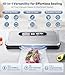 Vacuum Sealer Machine with AirLock ProSeal System, 10-in-1 Vacuum Sealer for Food, Dry & Moist Modes, Compact Design with Digital Timer, Built-in Cutter & Roll Storage, Stainless Steel
