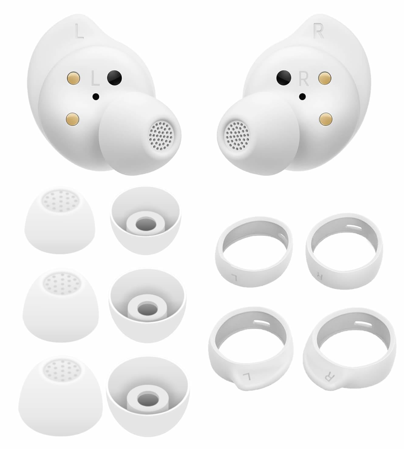 Amazon.com: IiEXCEL Galaxy Buds FE Ear Tips Ear Hooks Kit, 5 Pairs