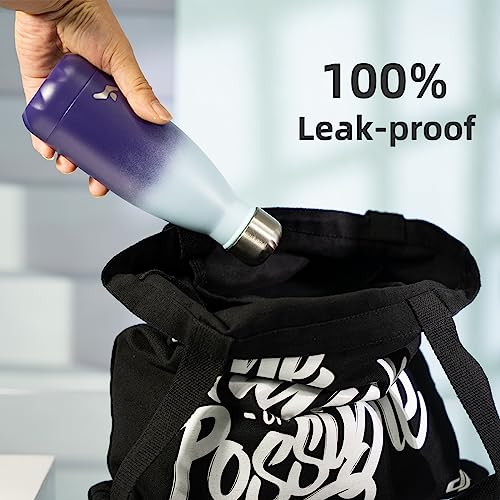Image of Konokyo Insulated Water Bottles,12 oz Double Wall Stainless Steel Vacumm Metal Flask for Sports Travel,Ocean Dream