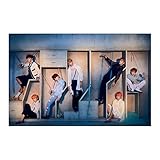 CAR-TOBBY Nuevo BTS Love Yourself: Tear Album Wall Scroll Cloth Poster Bonito Regalo(H01)