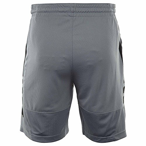 Nike Mens Elite Stripe Basketball Shorts Cool Grey/Black 831390-065 Size Large
