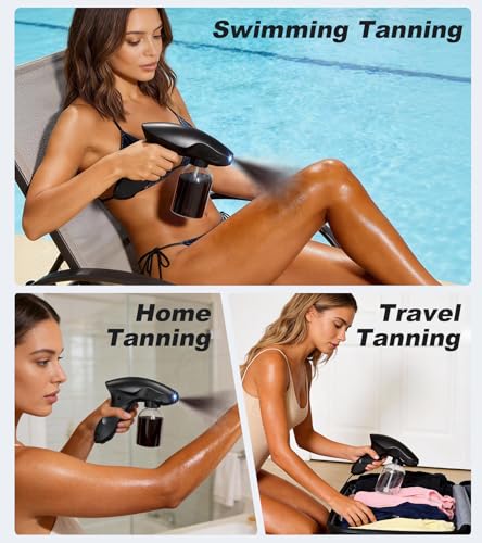 Image of Spray Tan Machine, Gun Portable & Cordless, Lightweight & Even Atomization | Spray Tan Machine, Spray Tan Gun for At Home Spray Tan Travel Beach Salon DIY Mobile Use, One-Touch Operation, Type-C Charge