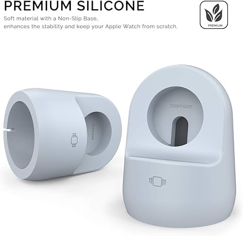 Vista 40 de AhaStyle Soporte de silicona para iWatch para Apple Watch Ultra 3, Ultra 2, Ultra, SE3, SE2, SE, Series 11 10 9 8 7 6 5 4 3 2 1 Negro