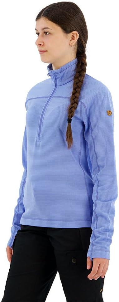 Fjällräven Abisko Lite Women's Half Zip Fleece - Breathable, Comfortable, Lightweight Fleece Warmth - Hiking, Trekking