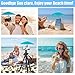 Phone Umbrella - Anti-Glare Sun Shade, Phone Umbrella for Sun iPhone, Clip On umbrella for phone sun shade, Protects from Sunlight and Glare, Outdoor Activities, Universal Fit for All Smartphones (Blue)