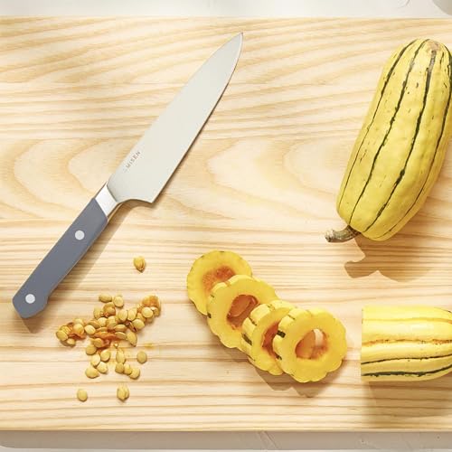 Image of Misen 6.8 inch Chef Knife - High Carbon Japanese AUS-10 Stainless Steel - Hybrid German & Japanese Blade - Precision Kitchen Knife for Professionals & Home Cooks - Ultimate Cutting Performance - Gray