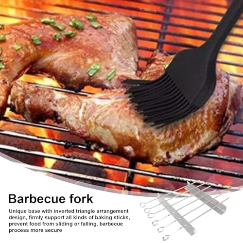 Soporte de brocheta que evita que la comida se pegue a la parrilla 3