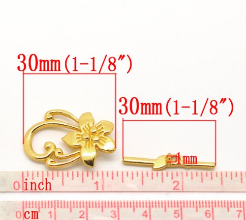 Jgfinds Lily Bracelet Toggle Clasps - 20 Sets 10 Gold, 10 Silver For Diy Jewelry Making Supplies #TOP1