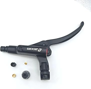 Zoom HB875 HB876 HB876E Replacement Hydraulic Brake Lever Without Caliper Bike Brake Repair Parts - Hydraulic Disc Brake Lever Rebuild Kit (1 Pair Handle, Black)