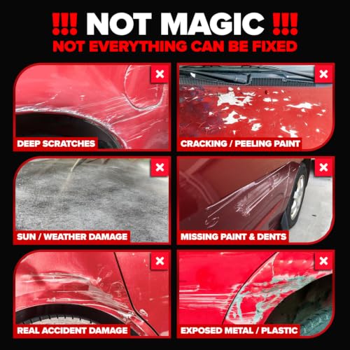 Image of Carfidant Red Scratch & Swirl Remover Polish for Red Cars & Restorer | Car Scratch Remover
