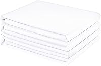 FreshCulture King Flat Sheets 2-Pack - Hotel Quality Brushed Microfiber, Ultra Soft Breathable Wrinkle-Free King Size Bed Sheets (White)