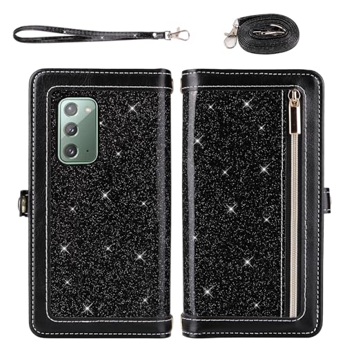 Coque Samsung Galaxy Note 20 5G Asuwish avec fermeture éclair et protège-écran - 3